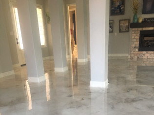 Liquid Marble Flooring New Iberia Lafayette La Concrete